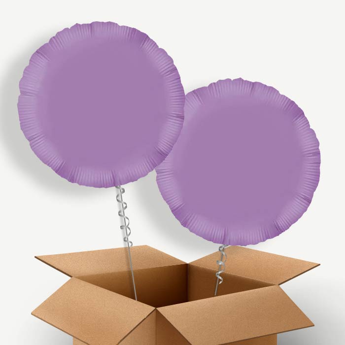 Lavender Circle Helium Balloon Two | Party Save Smile