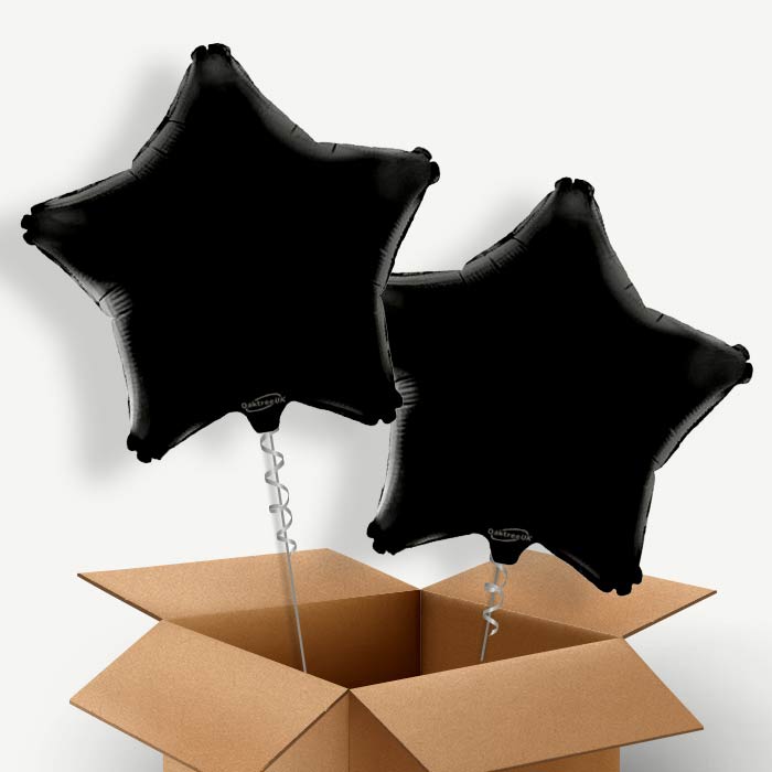 Black Star Helium Balloon Two | Party Save Smile