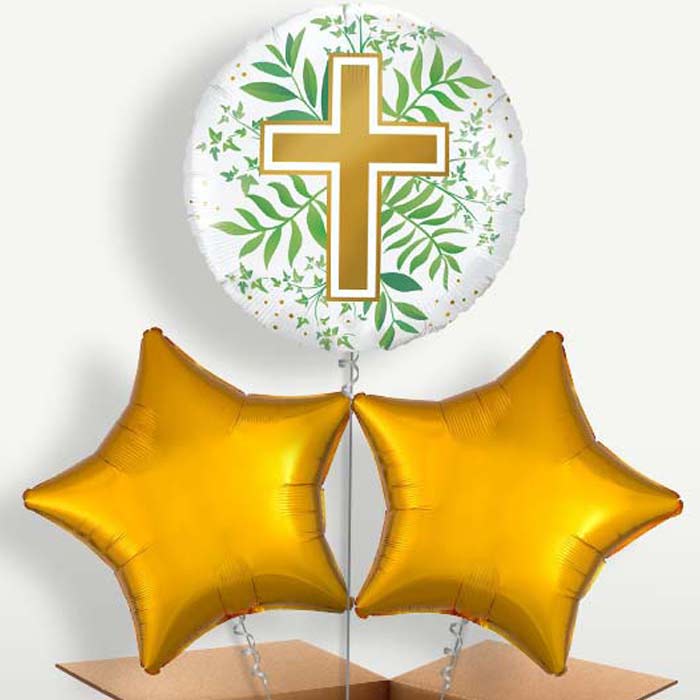 Communion Religious Cross Bunch of Balloons | Party Save Smile