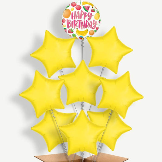 Fruits Summer Happy Birthday Helium Balloon Bundle | Party Save Smile