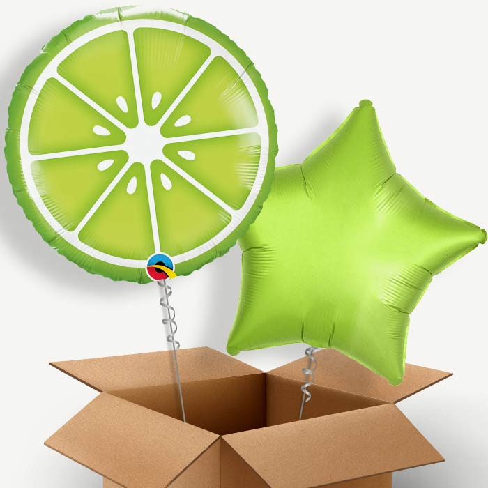 Fruit Lime Helium Balloon Duo | Party Save Smile