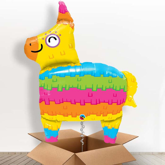 Rainbow Pinata Giant Shaped Helium Balloon in a Box Gift - Giant Balloon | Party Save Smile