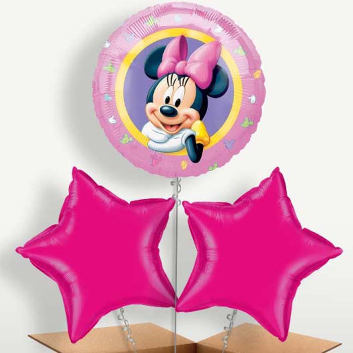 Pink Minnie Mouse Portrait Balloon Bunch | Party Save Smile