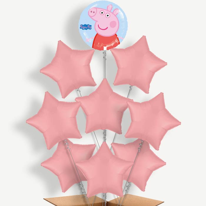 Peppa Pig Balloon Bundle Inflated with Helium | Party Save Smile