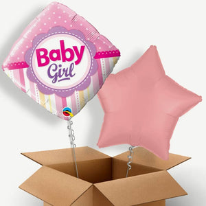 Baby Girl Diamond Helium Balloon Two