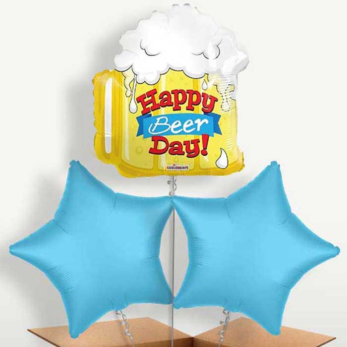 Happy Birthday Beer Day Balloons in a Bunch | Party Save Smile