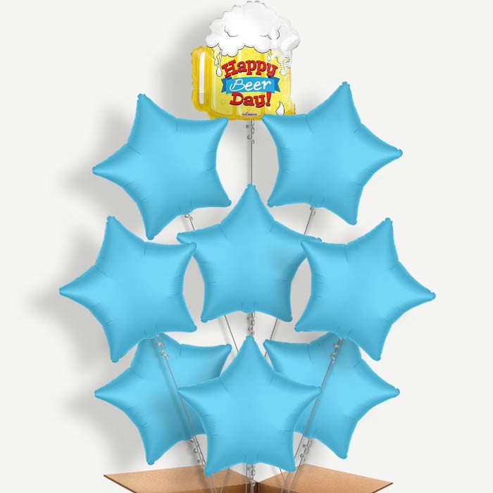 Happy Birthday Beer Day Helium Balloon Bundle | Party Save Smile