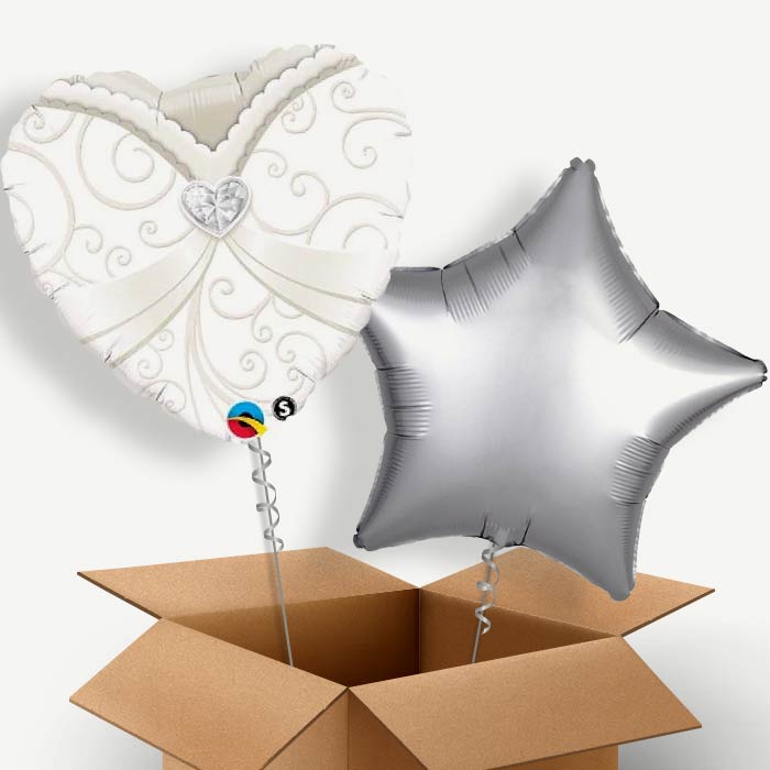 Wedding Dress Helium Balloon Two | Party Save Smile