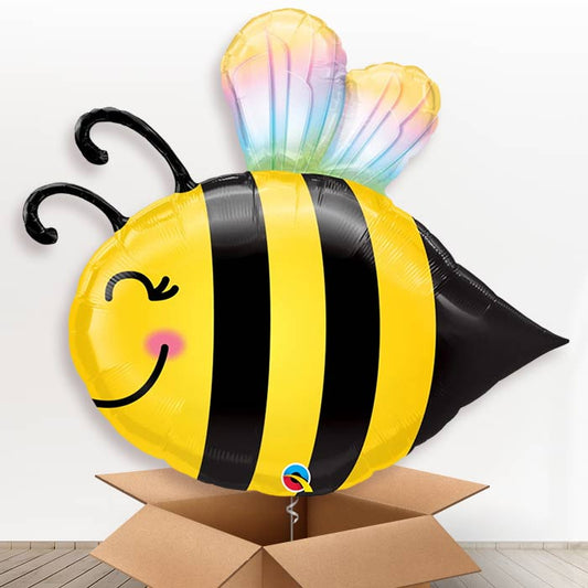 Bumble Bee Giant Helium Balloon in a Box Gift - Giant Balloon | Party Save Smile