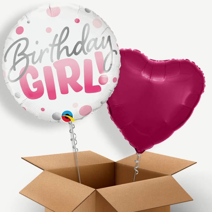 Birthday Girl Helium Balloon Two | Party Save Smile