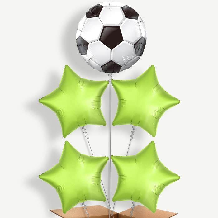 Football Design Balloon Cluster Inflated with Helium | Party Save Smile