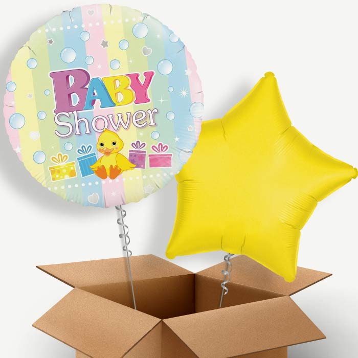 Duck Baby Shower Helium Balloon Duo | Party Save Smile