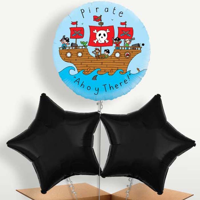 Ahoy There Pirate Bunch of Balloons inflated with Helium | Party Save Smile