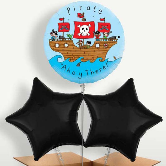Ahoy There Pirate Bunch of Balloons inflated with Helium | Party Save Smile
