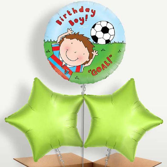 Football Birthday Boy Trio Balloon Bunch | Party Save Smile