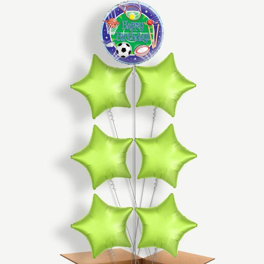 Sports Themed Helium Balloon Arrangement | Party Save Smile