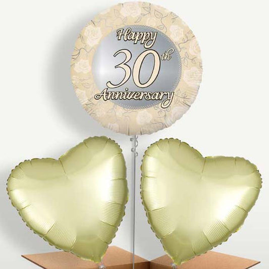 30th Wedding Anniversary Bunch of Balloons | Party Save Smile