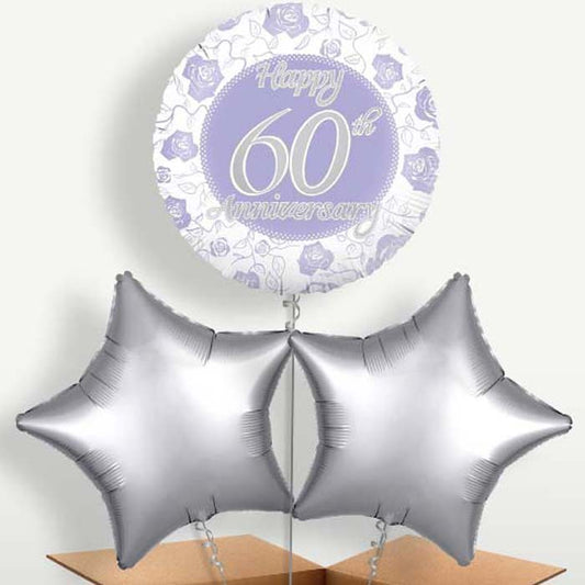 60th Wedding Anniversary Bunch of Balloons | Party Save Smile