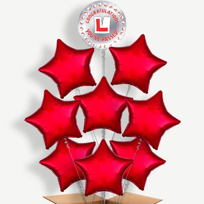 Passed Driving Test Balloon Bundle Inflated with Helium | Party Save Smile