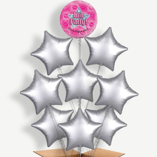 Hen Party Night Out Balloon Bundle Inflated with Helium | Party Save Smile