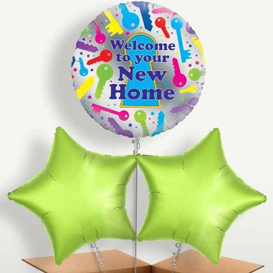 Welcome to Your New Home Helium Bunch of Balloons | Party Save Smile