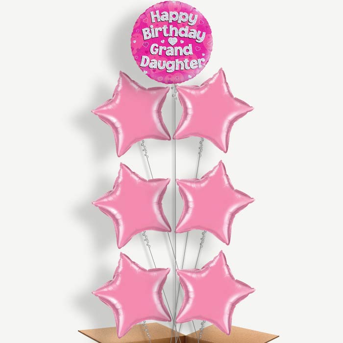 Grandaughter Happy Birthday Helium Balloon Arrangement | Party Save Smile