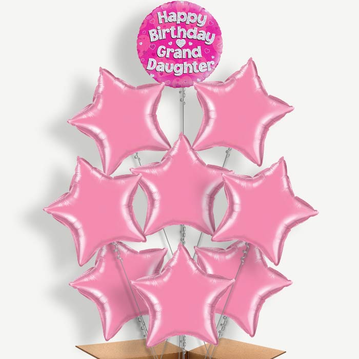 Grandaughter Happy Birthday Helium Balloon Bundle | Party Save Smile