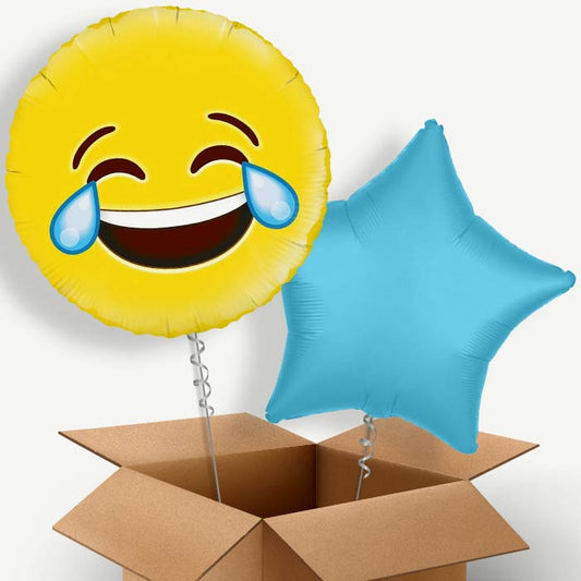 Emoji LOL Helium Balloon Duo | Party Save Smile