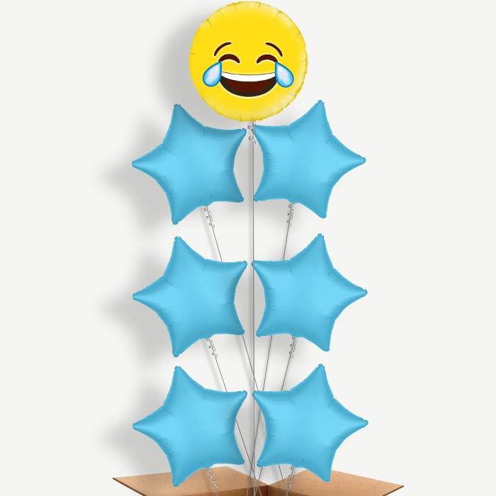 Emoji LOL Balloon Arrangement Inflated with Helium | Party Save Smile