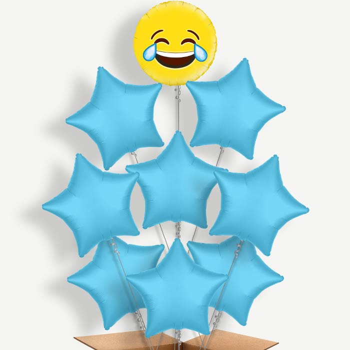 Emoji LOL Balloon Bundle Inflated with Helium | Party Save Smile