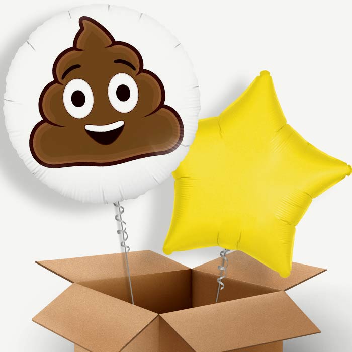 Poop Emoji Helium Balloon Couple | Party Save Smile