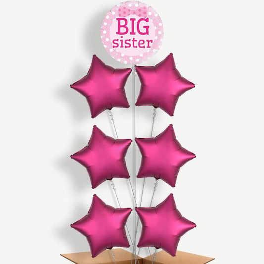 Big Sister Balloon Arrangement Inflated with Helium | Party Save Smile