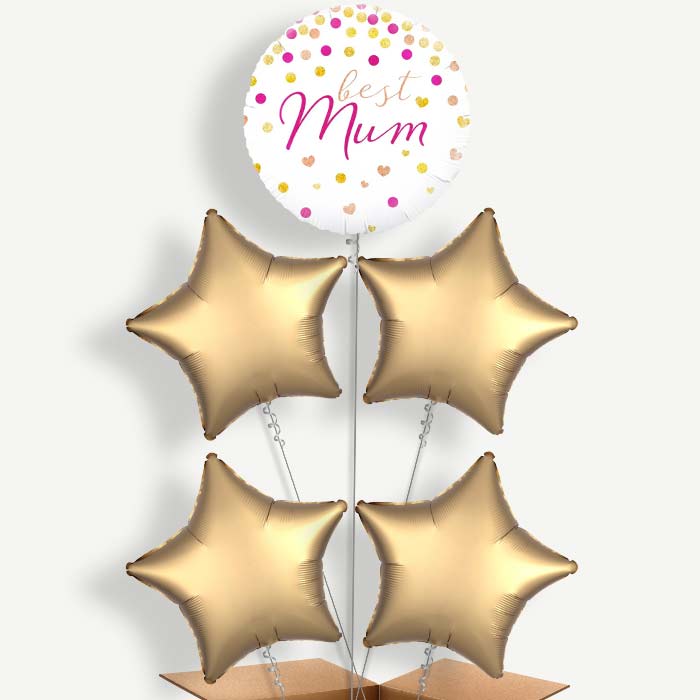 Best Mum Balloon Cluster Inflated with Helium | Party Save Smile