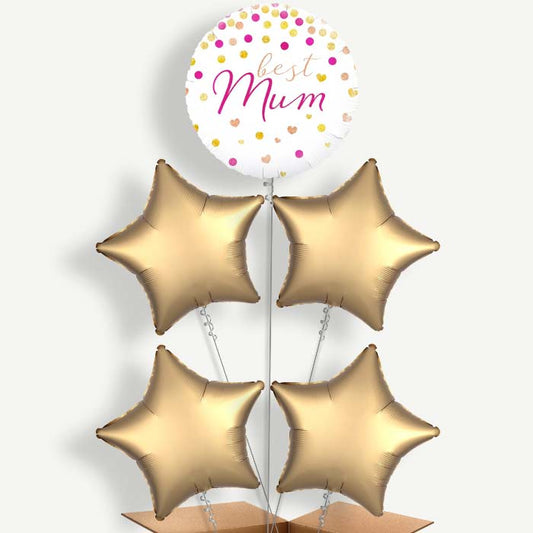 Best Mum Balloon Cluster Inflated with Helium | Party Save Smile