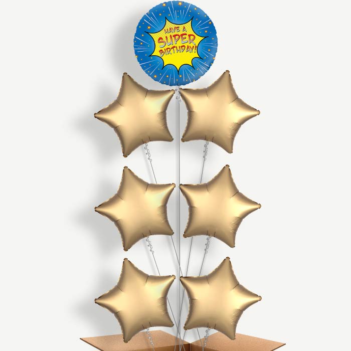 Have a Super Birthday Superhero Helium Balloon Arrangement | Party Save Smile