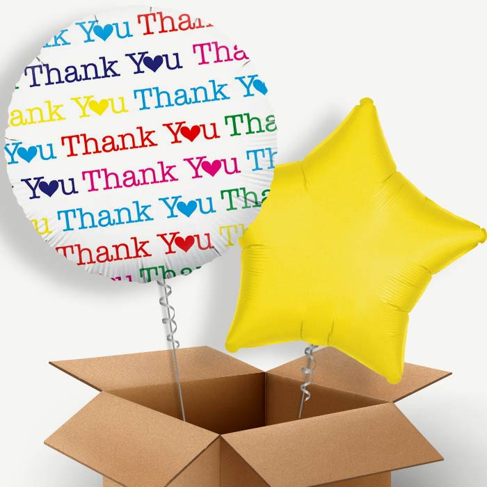 Thank You Heart Helium Balloon Two | Party Save Smile