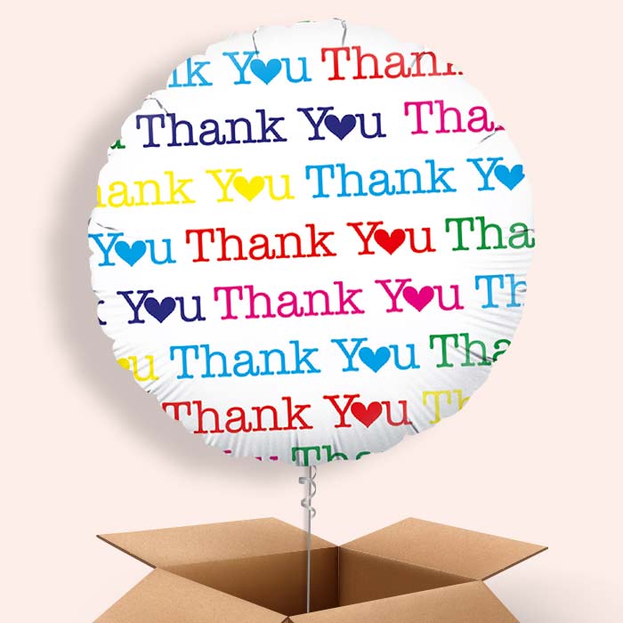 Thank You Heart Helium Balloon in a Box - 1 Balloon | Party Save Smile