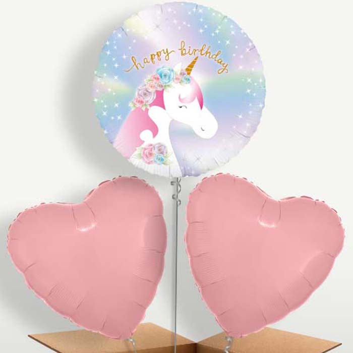 Ombre Unicorn Happy Birthday Balloon Bunch | Party Save Smile