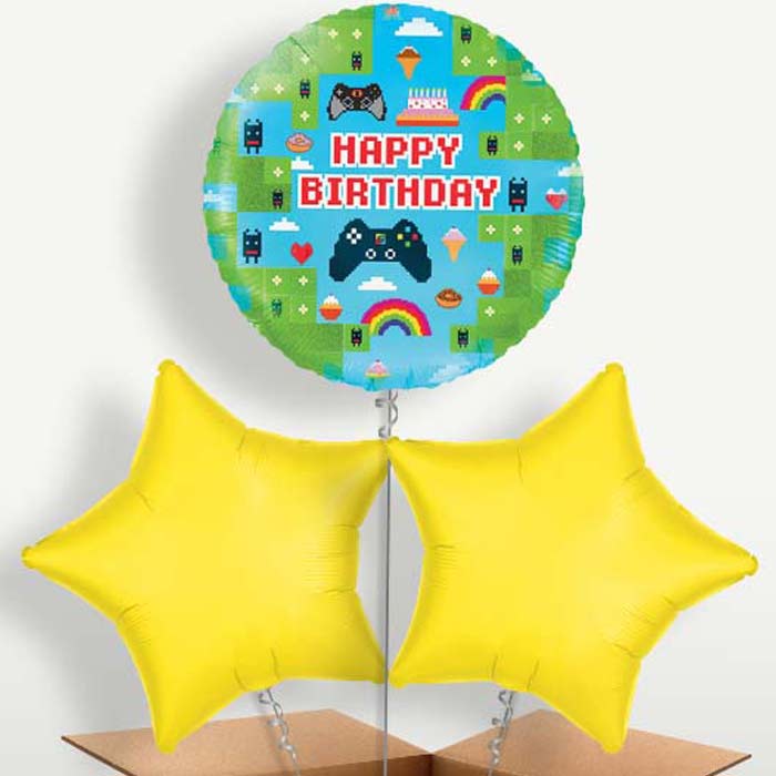Gaming Birthday Game Blox Trio Balloon Bunch | Party Save Smile
