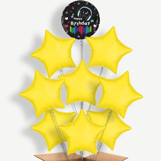 Music Birthdays with Helium Balloon Bundle | Party Save Smile