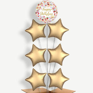 Pick n Mix Sweets Happy Birthday 7 Helium Balloon Arrangement