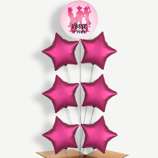 Hen Party Posse Balloon Arrangement Inflated with Helium | Party Save Smile