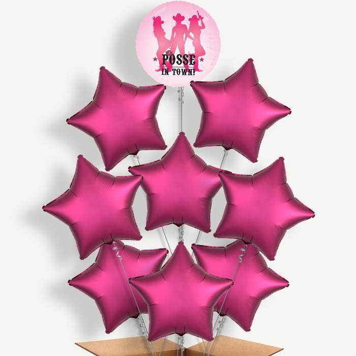 Hen Party Posse Balloon Bundle Inflated with Helium | Party Save Smile