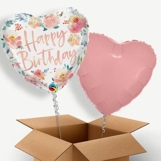 Roses Happy Birthday Helium Balloon Couple | Party Save Smile