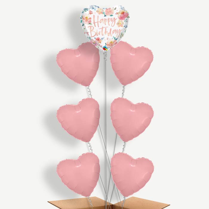 Roses Happy Birthday Helium Balloon Arrangement | Party Save Smile