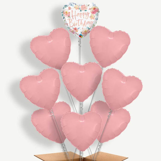 Roses Happy Birthday Helium Balloon Bundle | Party Save Smile