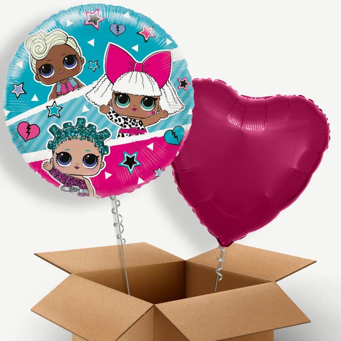 Lol Surprise Blue Helium Balloon Pair | Party Save Smile