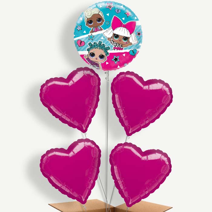 Lol Surprise Blue Balloon Clusters Inflated with Helium | Party Save Smile