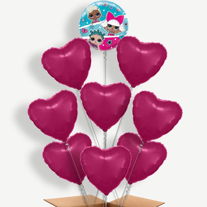 Lol Surprise Blue Balloon Bundle Inflated with Helium | Party Save Smile