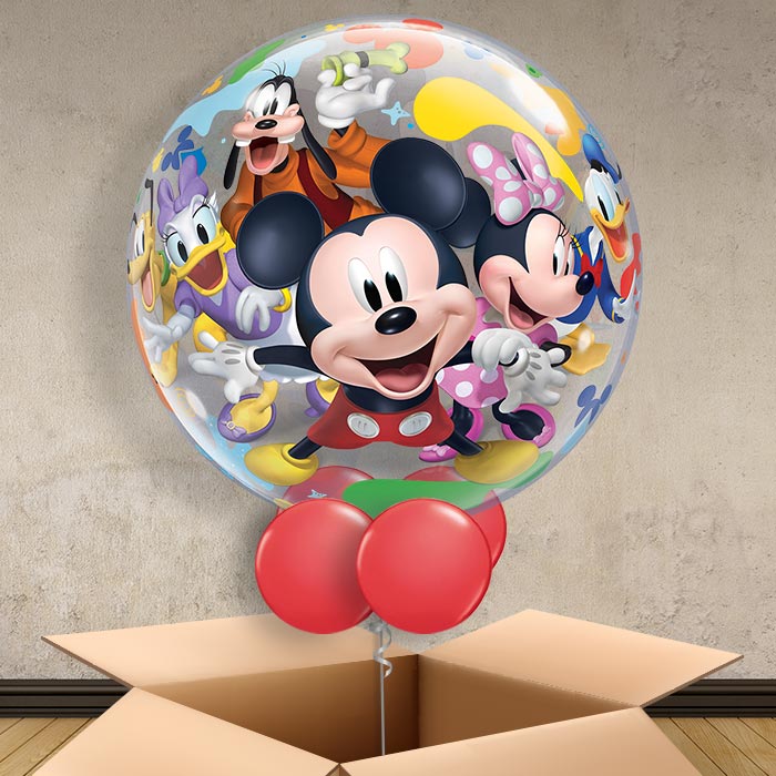 Mickey Mouse Bubble Helium Balloon in a Box